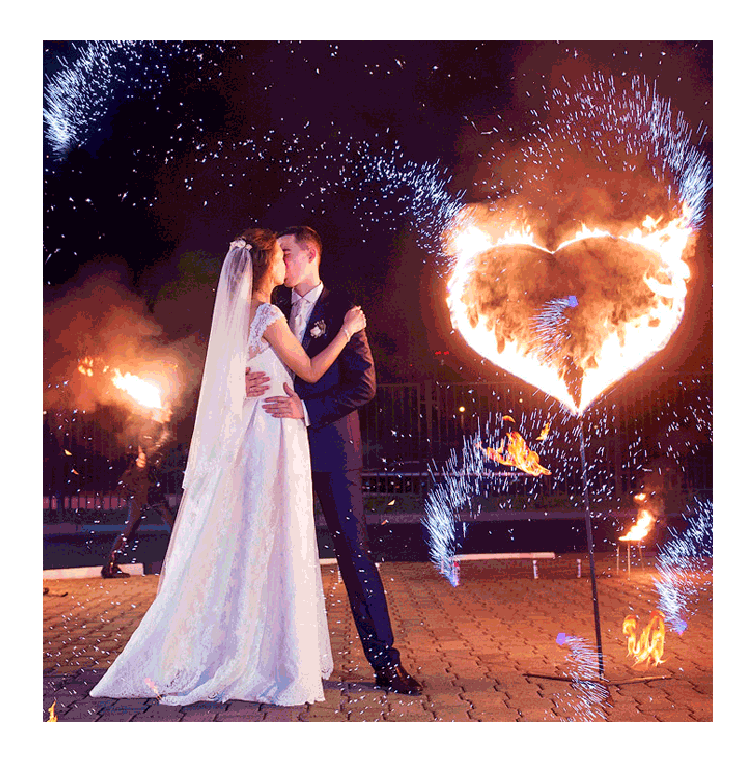 Организация пиротехнического шоу на свадьбу  Калининград | kaliningrad.salutsklad.ru