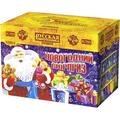 Новогодний сюрприз New Батарея салютов купить в Калининграде | kaliningrad.salutsklad.ru